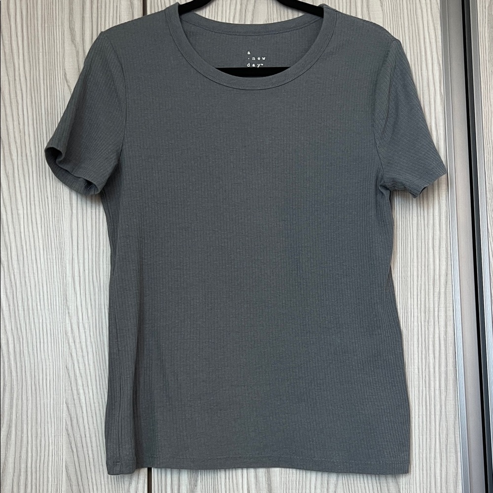 A New Day Women's Charcoal Short Sleeve Tee